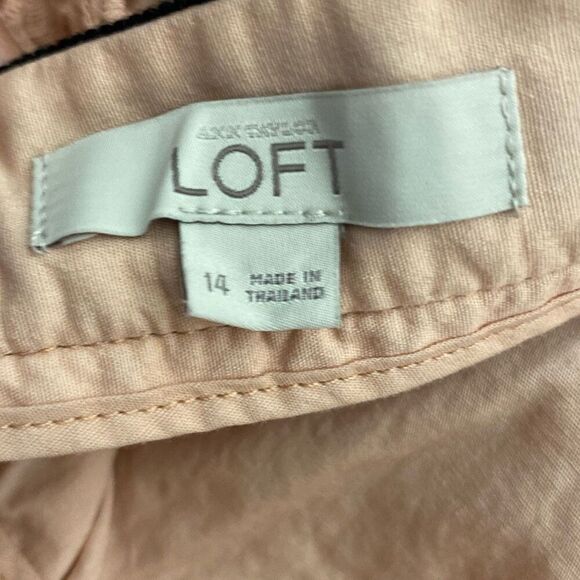 Ann Taylor Loft Women's Brown Eyelet Lace Mini Skirt Size 14 - Picture 9 of 9